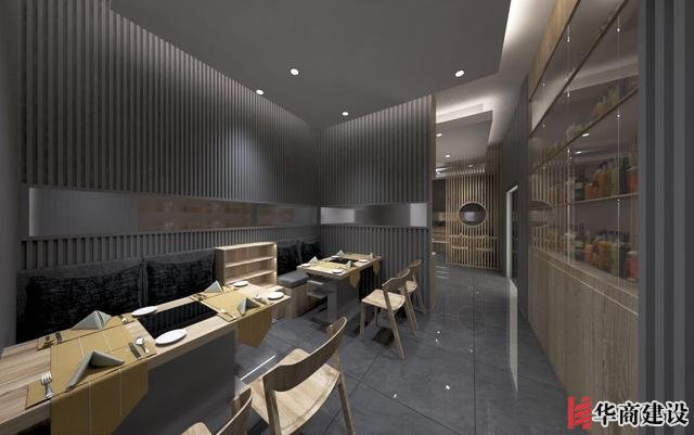 廣州170平日料店裝修，設(shè)計(jì)后實(shí)用餐位達(dá)到56位